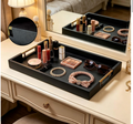 Modern Black Wood Serving Tray